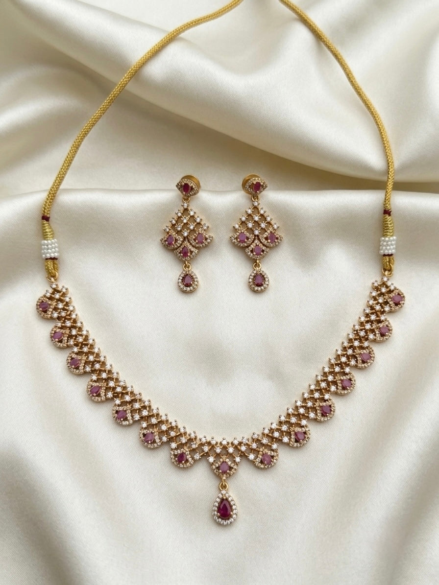 Jia AD stone necklace