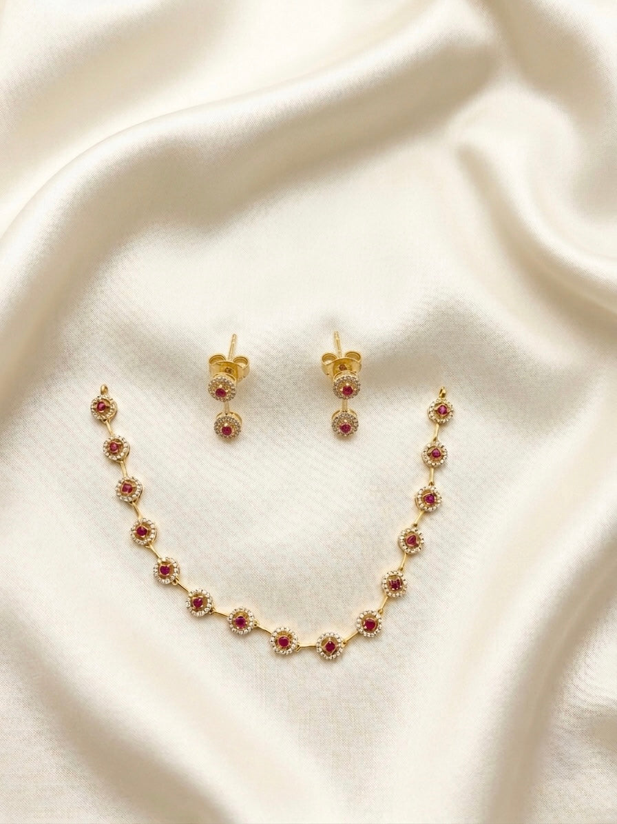AD stone Nila necklace