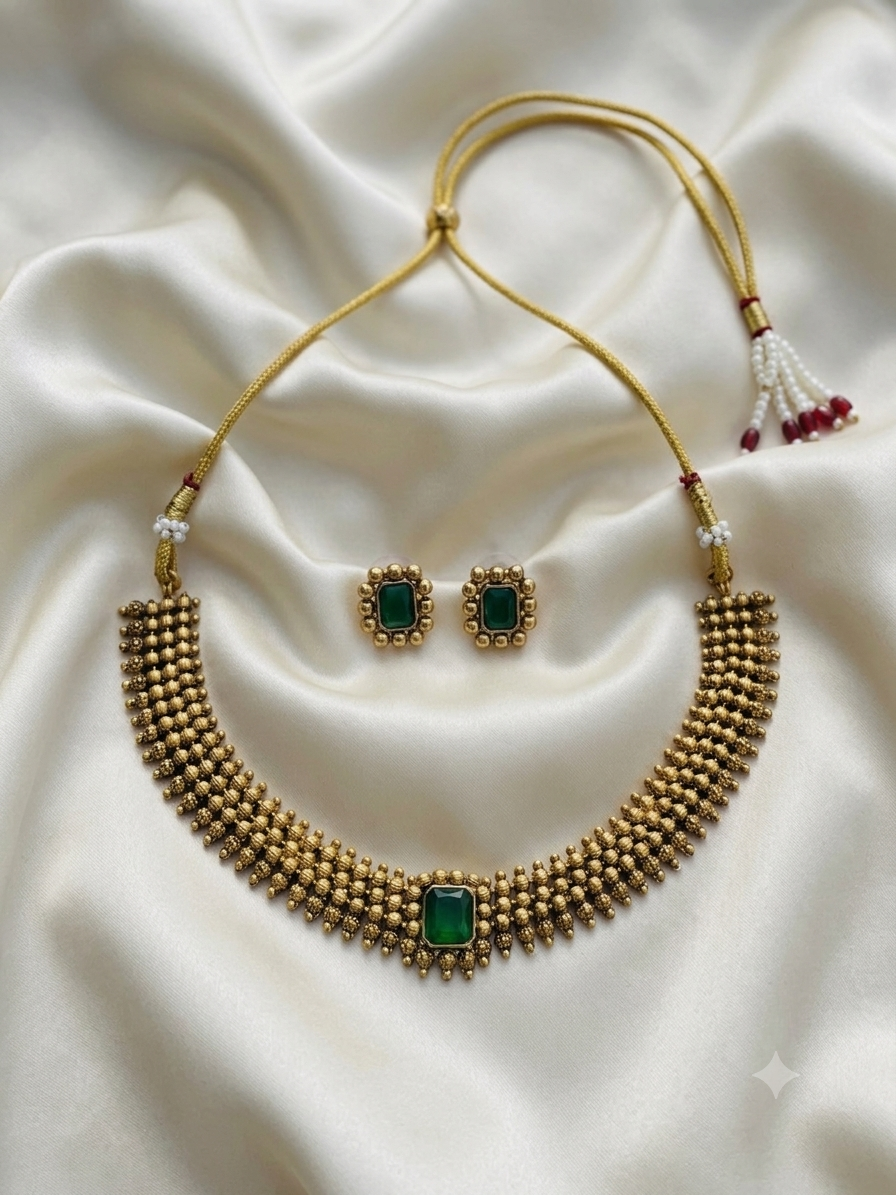 Manasa necklace (Green)