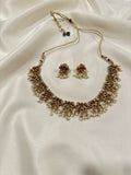 Tamara Neckpiece with Pearl Hangings