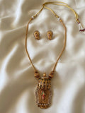 Krishna idol inspired necklace