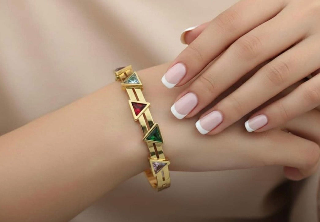 Multi-Stone Tiara Bangle