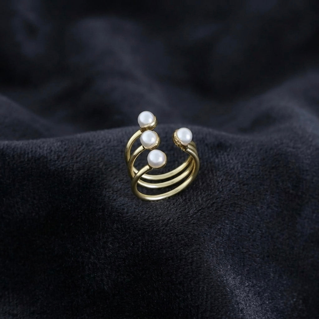 Pearl 3 Layer Ring